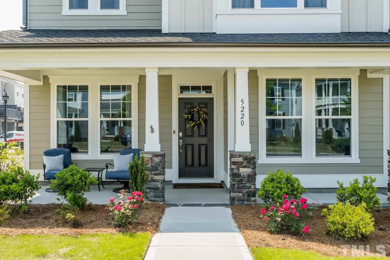5220 Beckom Street Raleigh, NC 27616 - Photo 2 of 30 The covered front porch is the perfect place to welcome guests to your home.