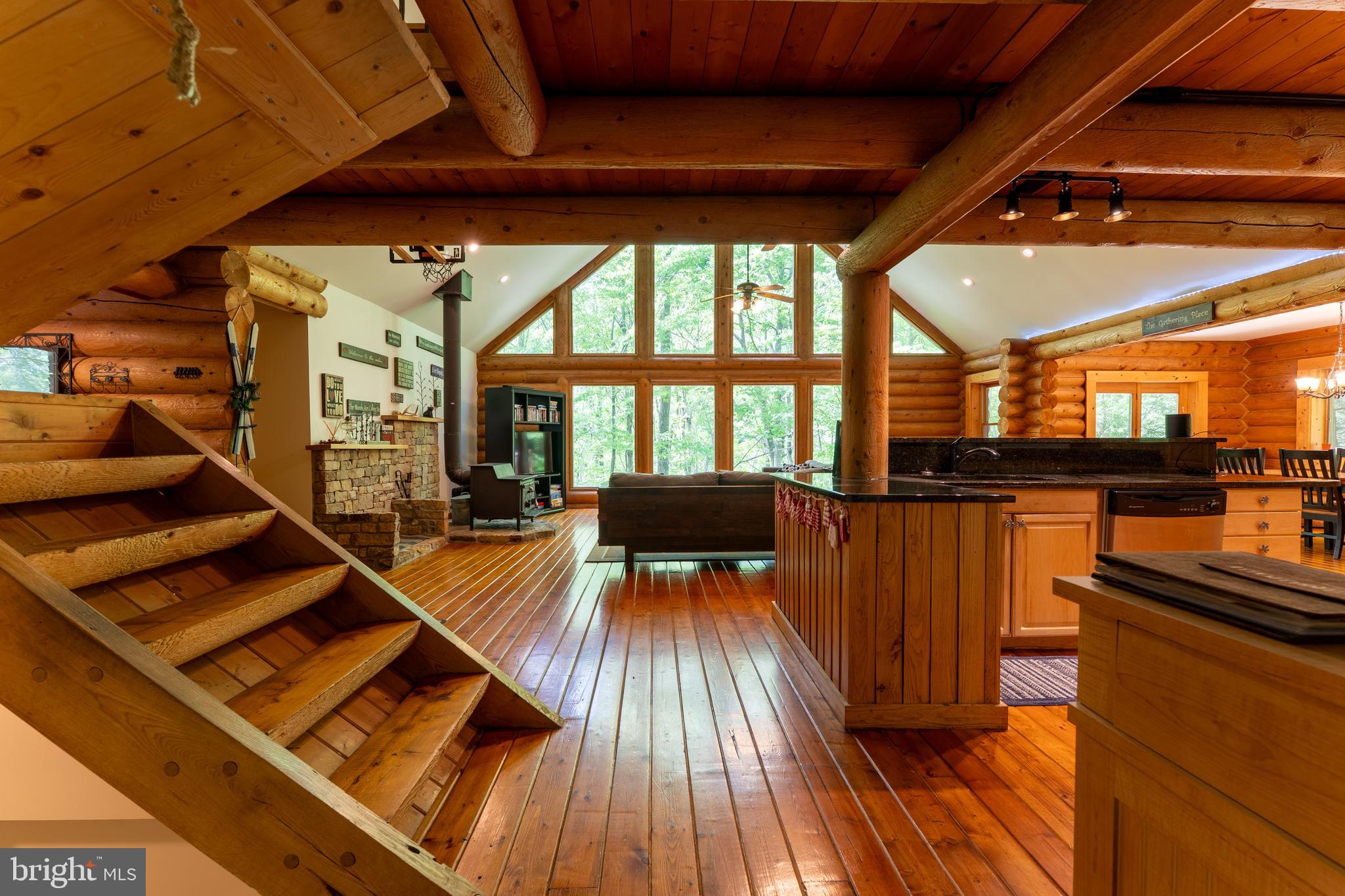 969 Hoyes Run Road McHenry, MD 21541 - Photo 35 of 56 Stairway to upper loft area