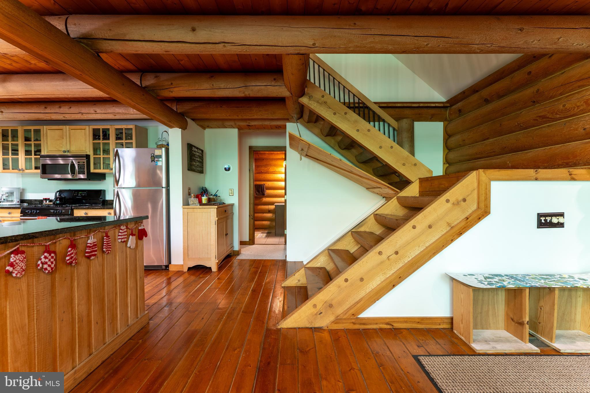 969 Hoyes Run Road McHenry, MD 21541 - Photo 36 of 56 Stairway to upstairs