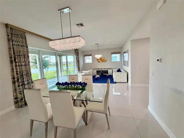 a living room with furniture and window