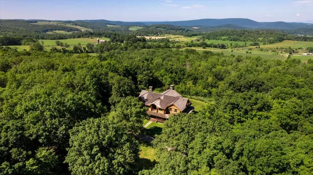 a building with an outdoor space