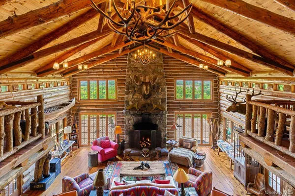 a building with an outdoor space