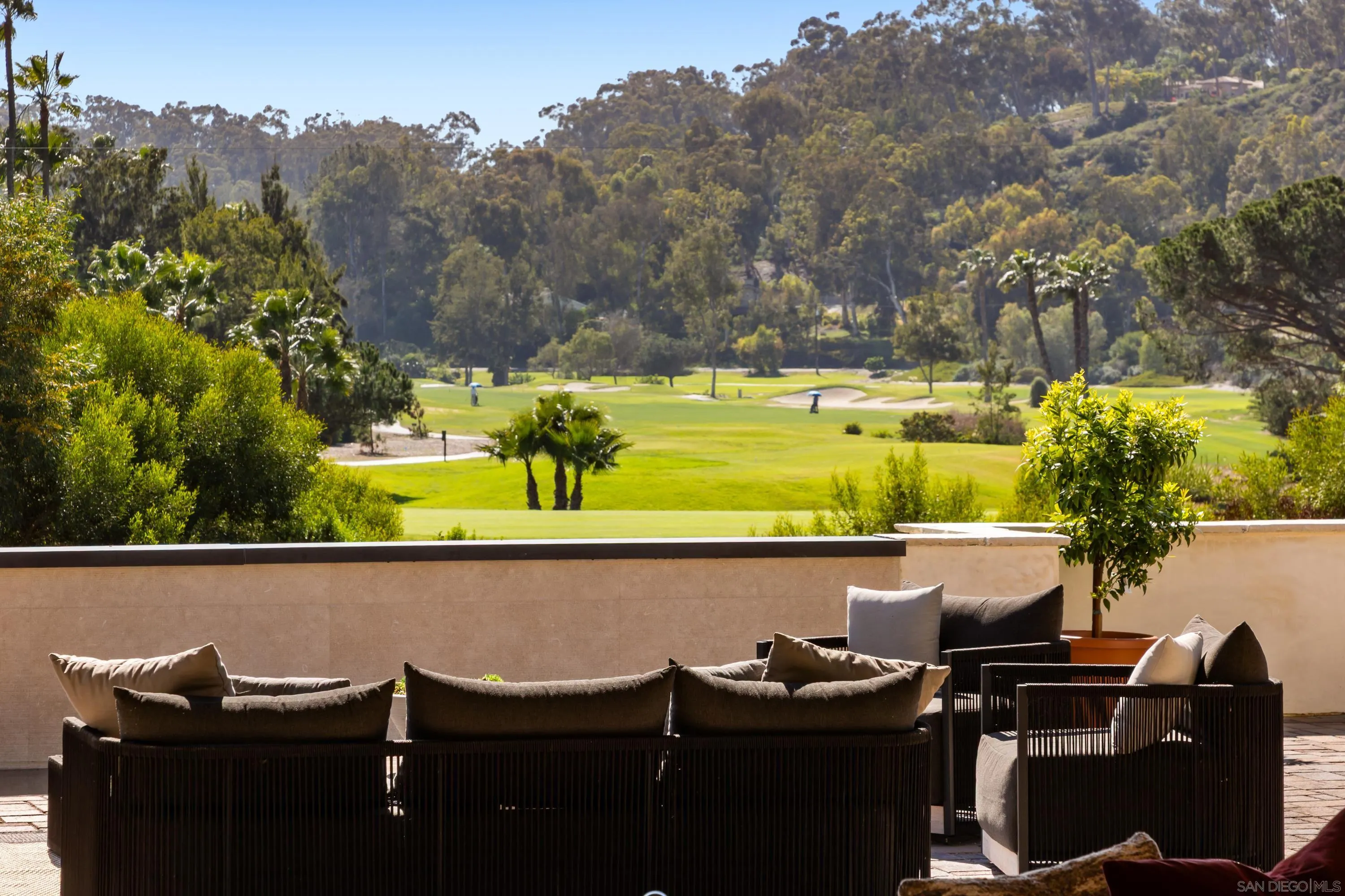 5758-60 Las Palomas Rancho Santa Fe, CA 92067 - Photo 12 of 64 a view of a chairs and table in a balcony