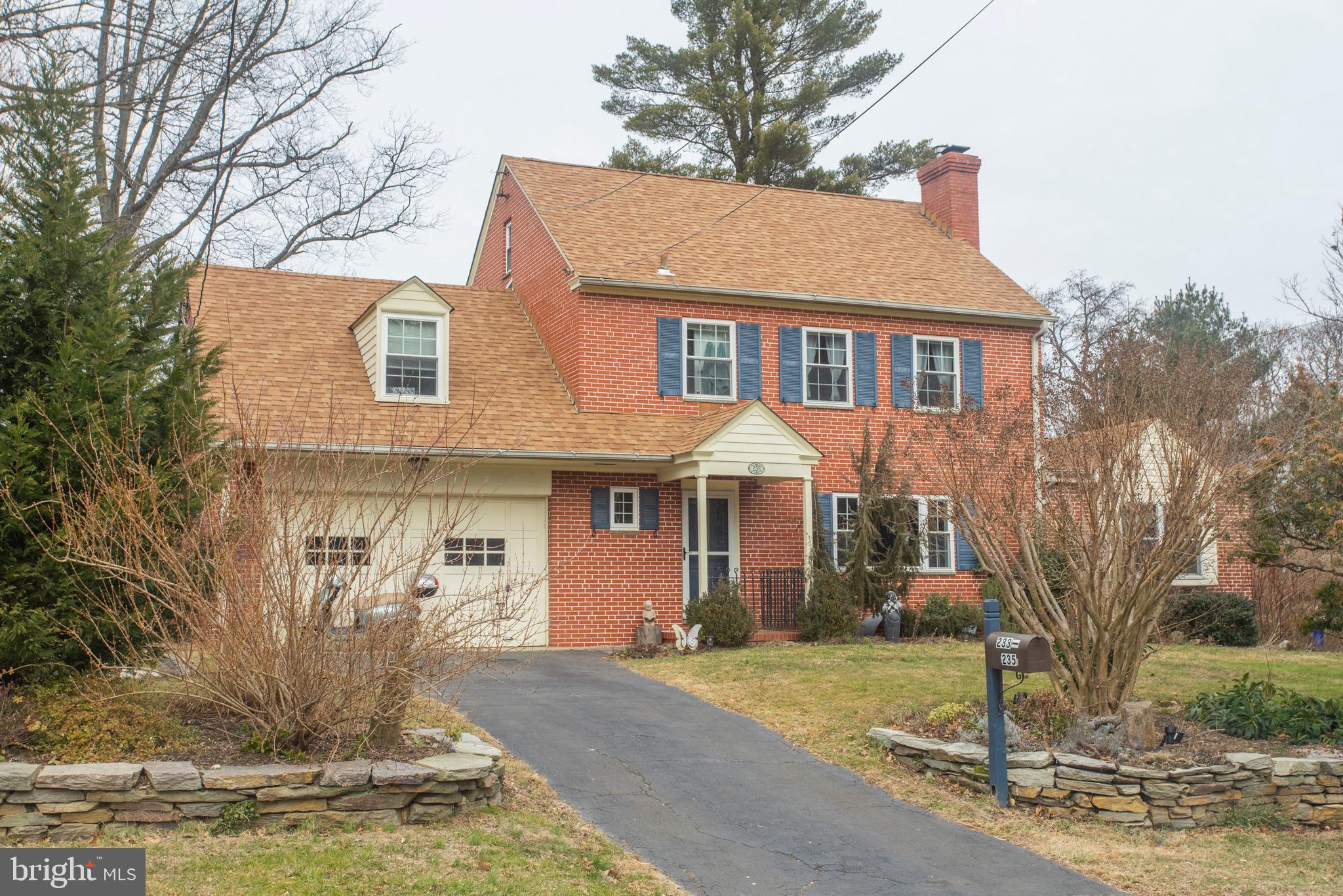 233 Barker Road Wyncote, PA 19095 - Photo 1 of 61 Handsome brick Colonial w Huge Fam Rm addition!!