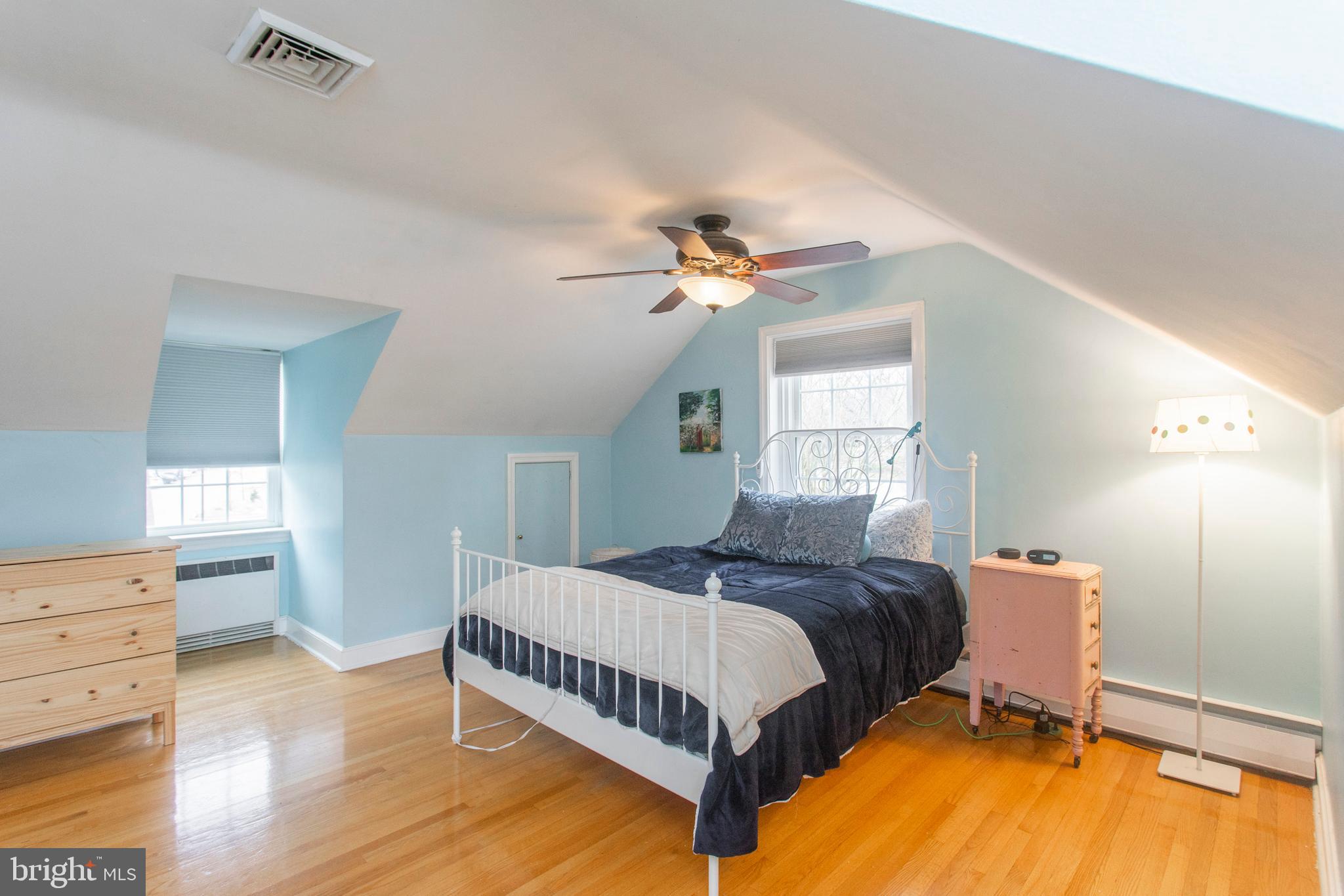 233 Barker Road Wyncote, PA 19095 - Photo 35 of 61 4th Bedroom with beautifully angled ceilings