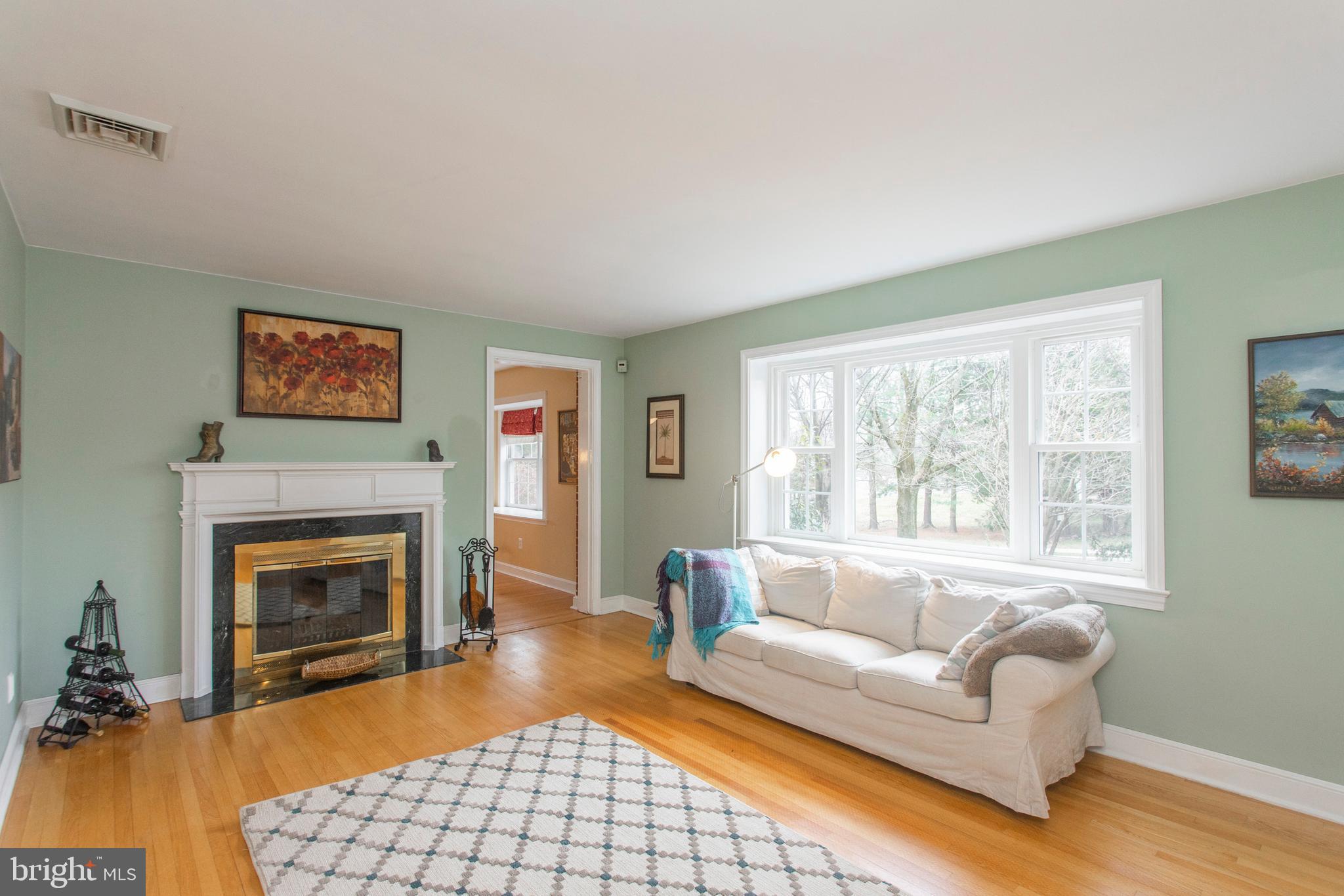 233 Barker Road Wyncote, PA 19095 - Photo 6 of 61 Marble surround wood burning fireplace