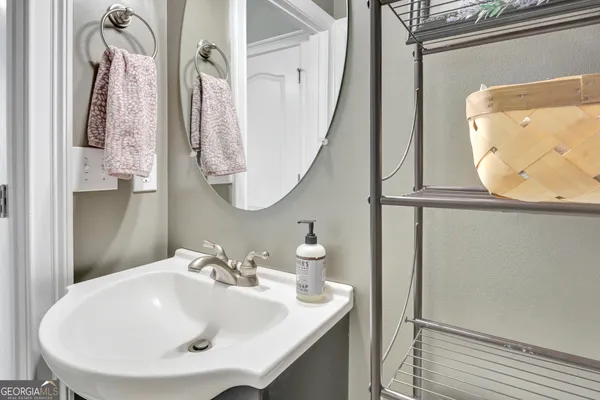 a bathroom with a shower and a toilet
