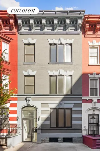 a front view of a building