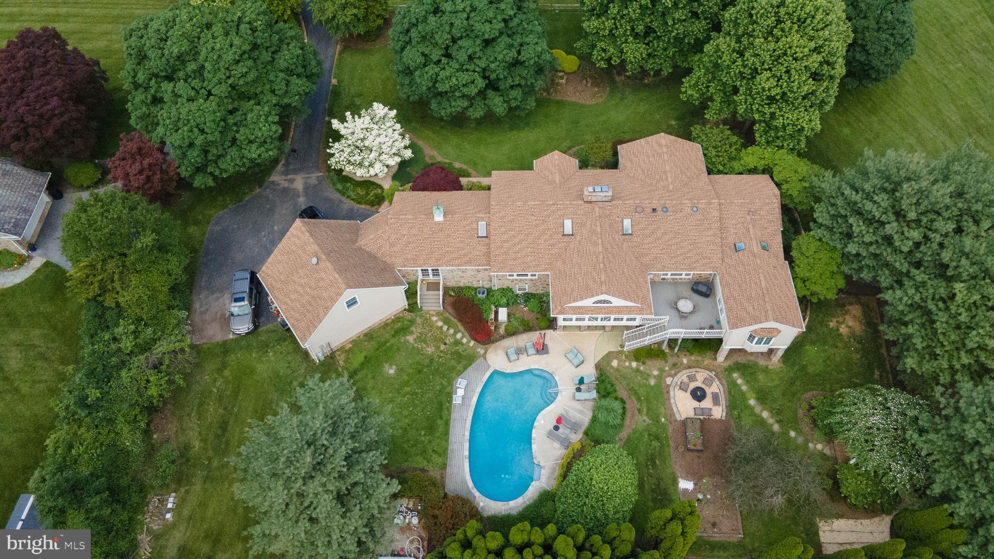 605 St Francis Road Baltimore, MD 21286 - Photo 2 of 56 an aerial view of a house with swimming pool and outdoor space