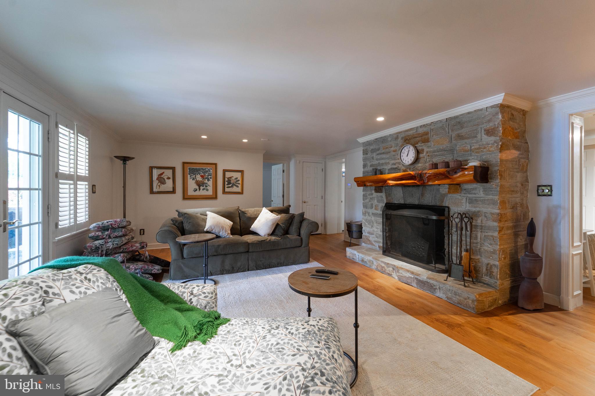 605 St Francis Road Baltimore, MD 21286 - Photo 41 of 56 a living room with furniture and a fireplace