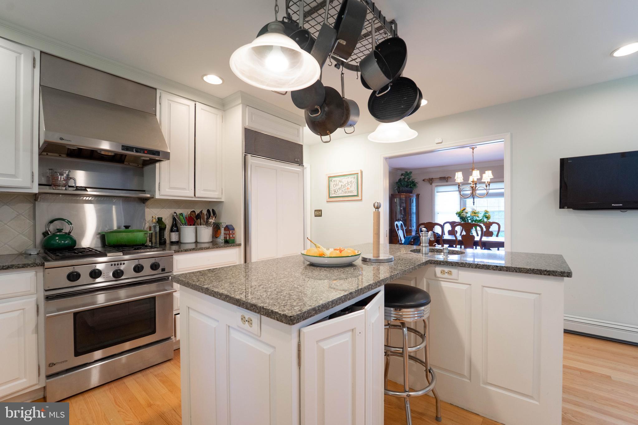 605 St Francis Road Baltimore, MD 21286 - Photo 48 of 56 a kitchen with stainless steel appliances granite countertop a sink a stove and a wooden floors