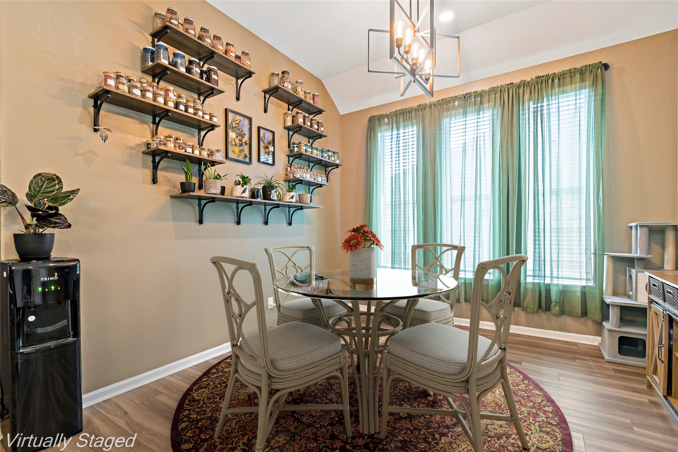 4403 Annandale Lane Rosharon, TX 77583 - Photo 22 of 48 a view of a dining room with furniture window and wooden floor