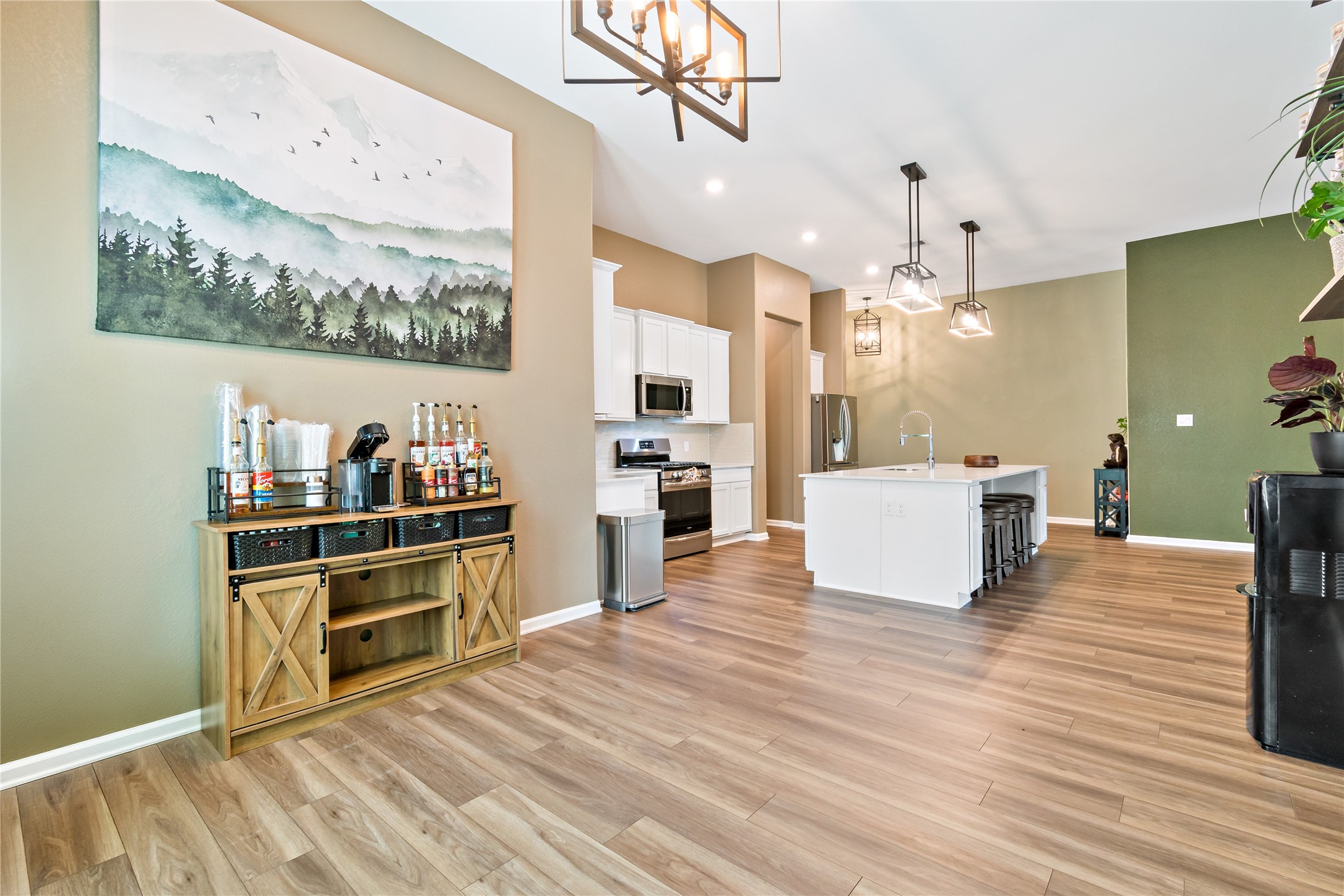 4403 Annandale Lane Rosharon, TX 77583 - Photo 24 of 48 a view of a kitchen with microwave and cabinets