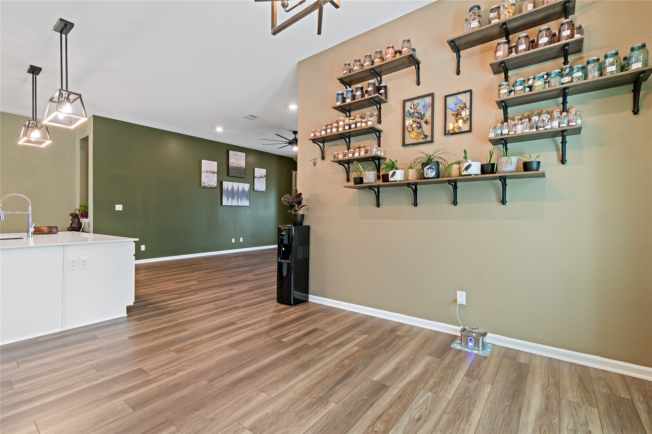 4403 Annandale Lane Rosharon, TX 77583 - Photo 25 of 48 a view of a room with wooden floor and cabinet