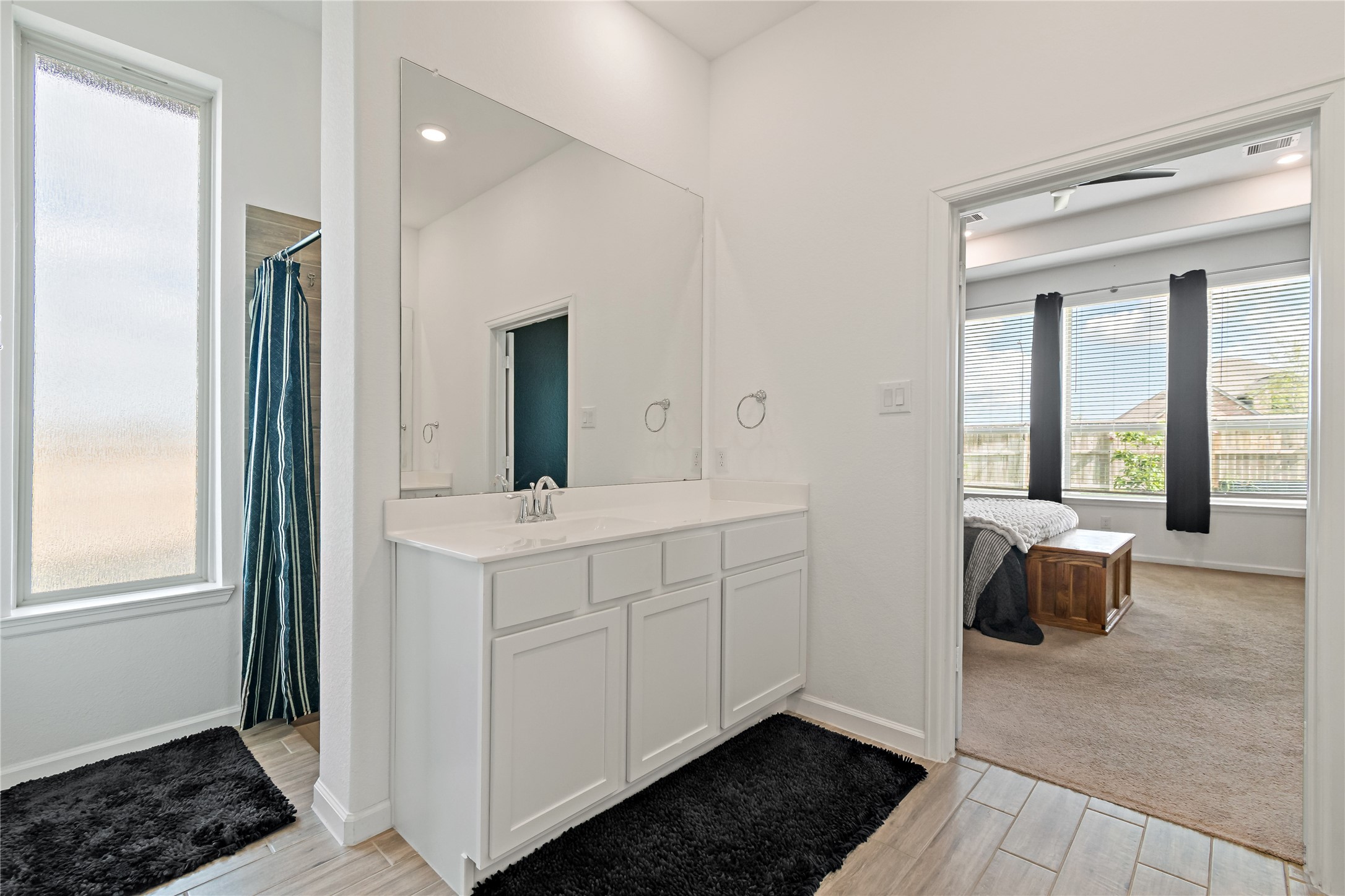 4403 Annandale Lane Rosharon, TX 77583 - Photo 37 of 48 a bathroom with a sink and a mirror