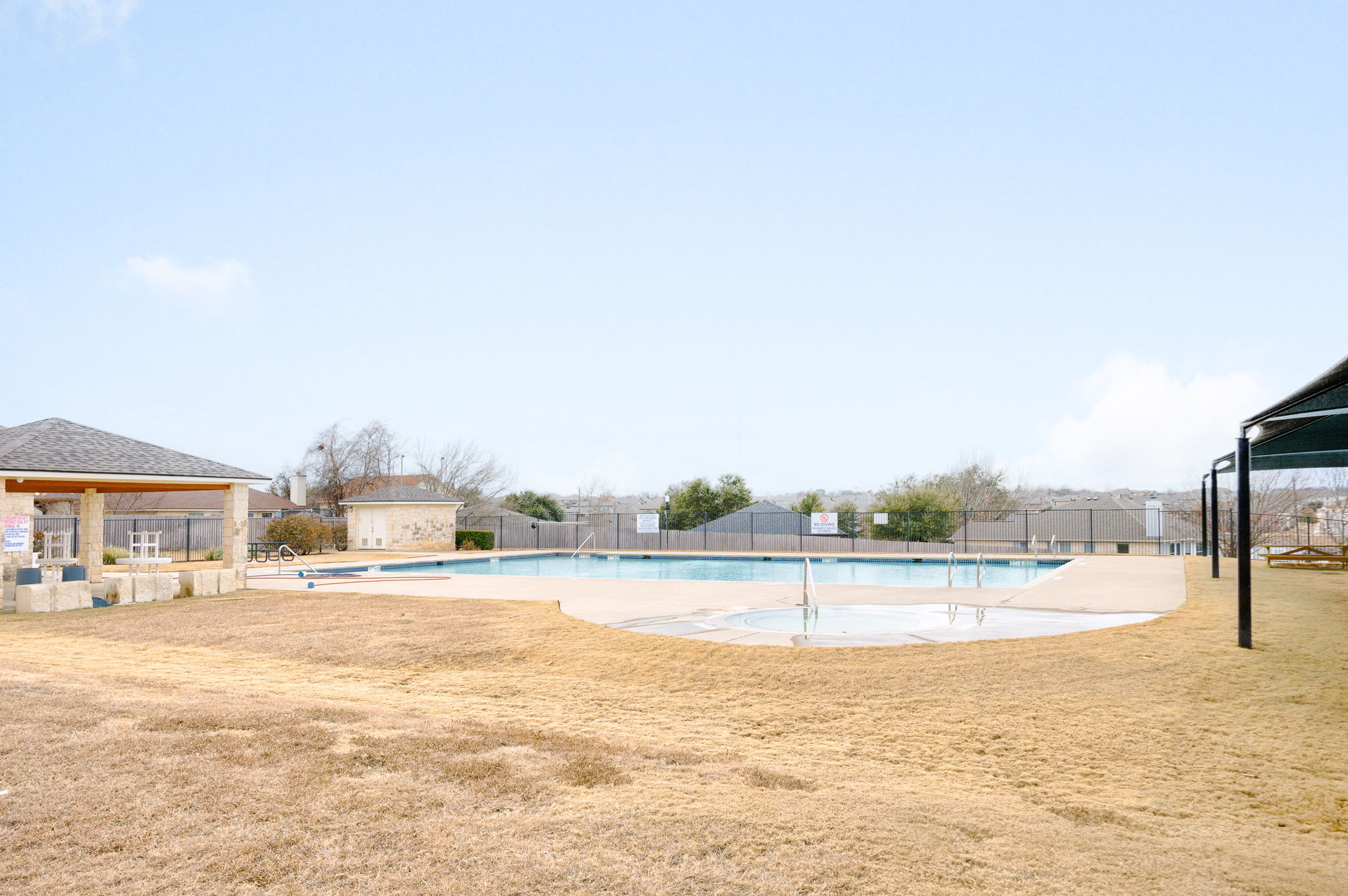 304 Old Peak Road Georgetown, TX 78626 - Photo 31 of 40 Community pool featuring a patio and a gazebo