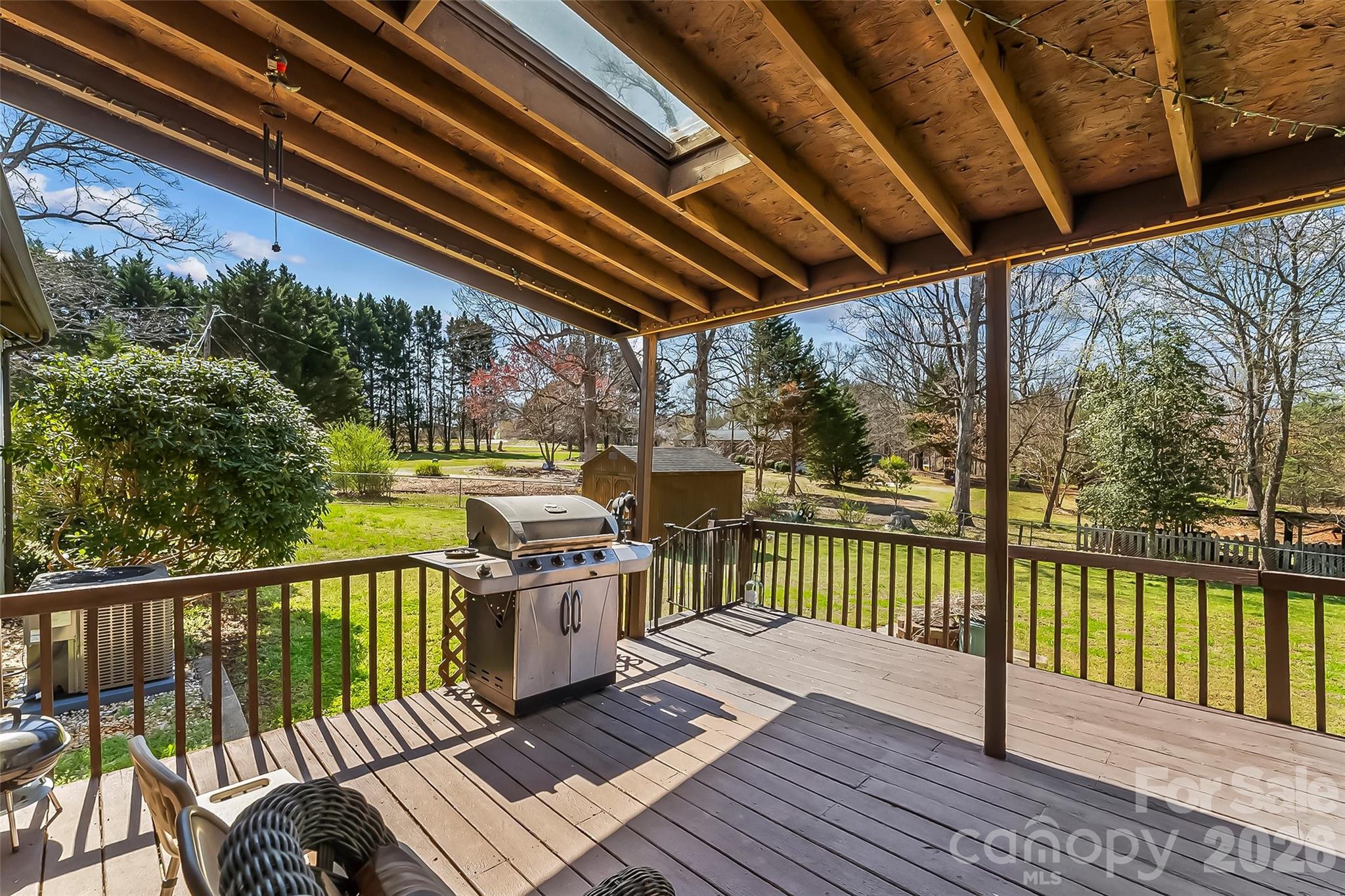 2706 Connelly Springs Road Granite Falls, NC 28630 - Photo 24 of 34 a view of a balcony with wooden floor