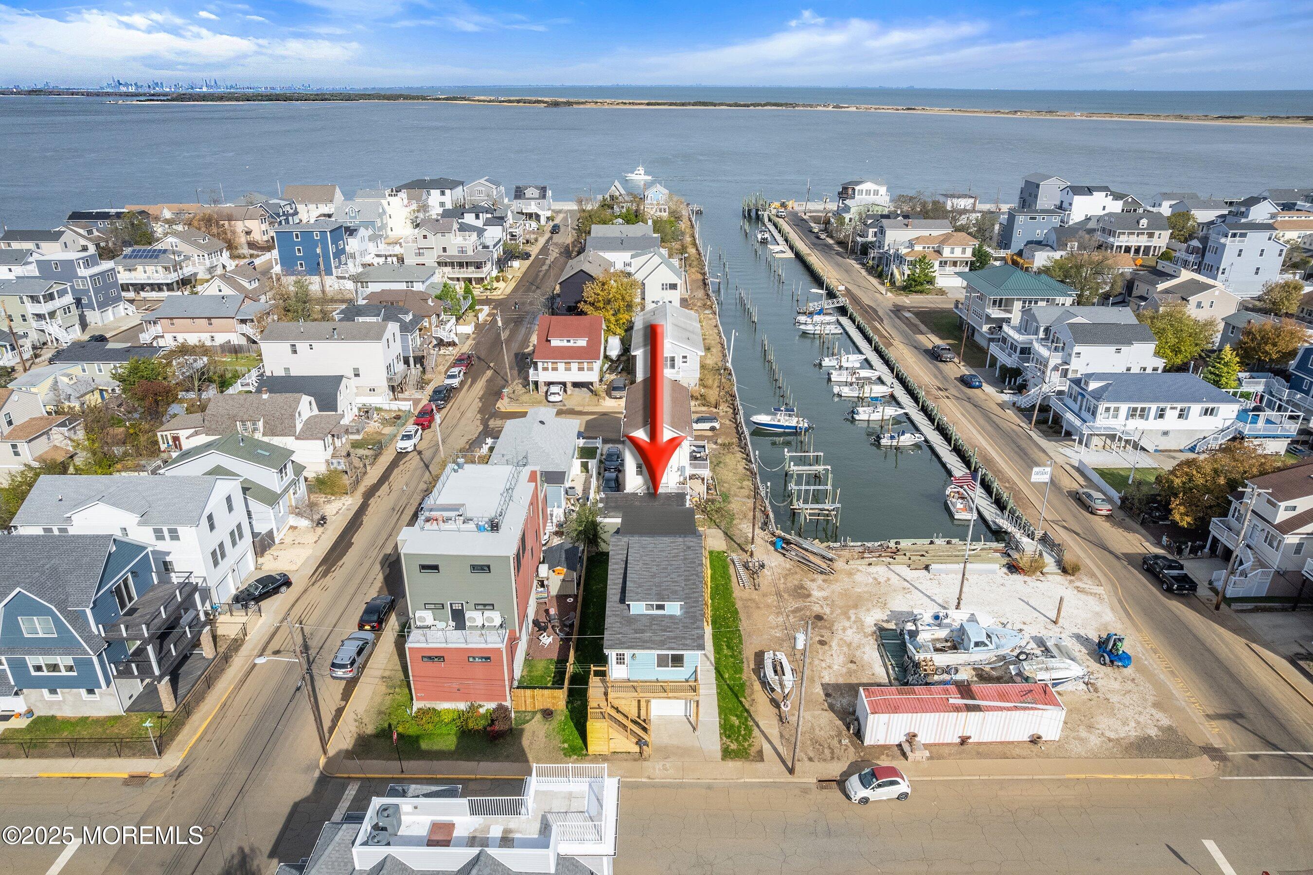 11 Cheerful Place Highlands, NJ 07732 - Photo 29 of 36 02-Aerial1 with arrow