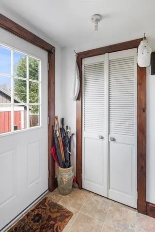 a very nice looking room with a large window