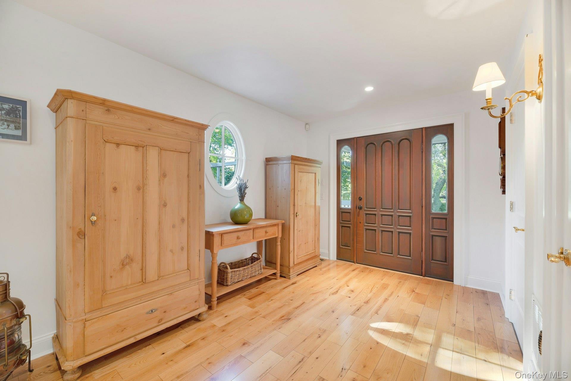 3600 Rocky Point Road East Marion, NY 11939 - Photo 7 of 45 Entrance foyer with hardwood / wood-style flooring and recessed lighting