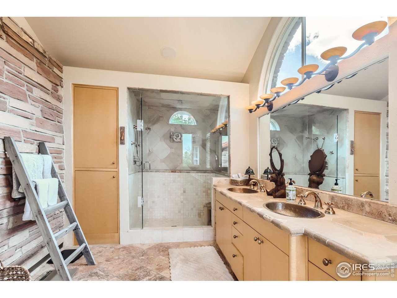 707 14th Street Boulder, CO 80302 - Photo 25 of 40 Primary bathroom with Flatiron views and private balcony