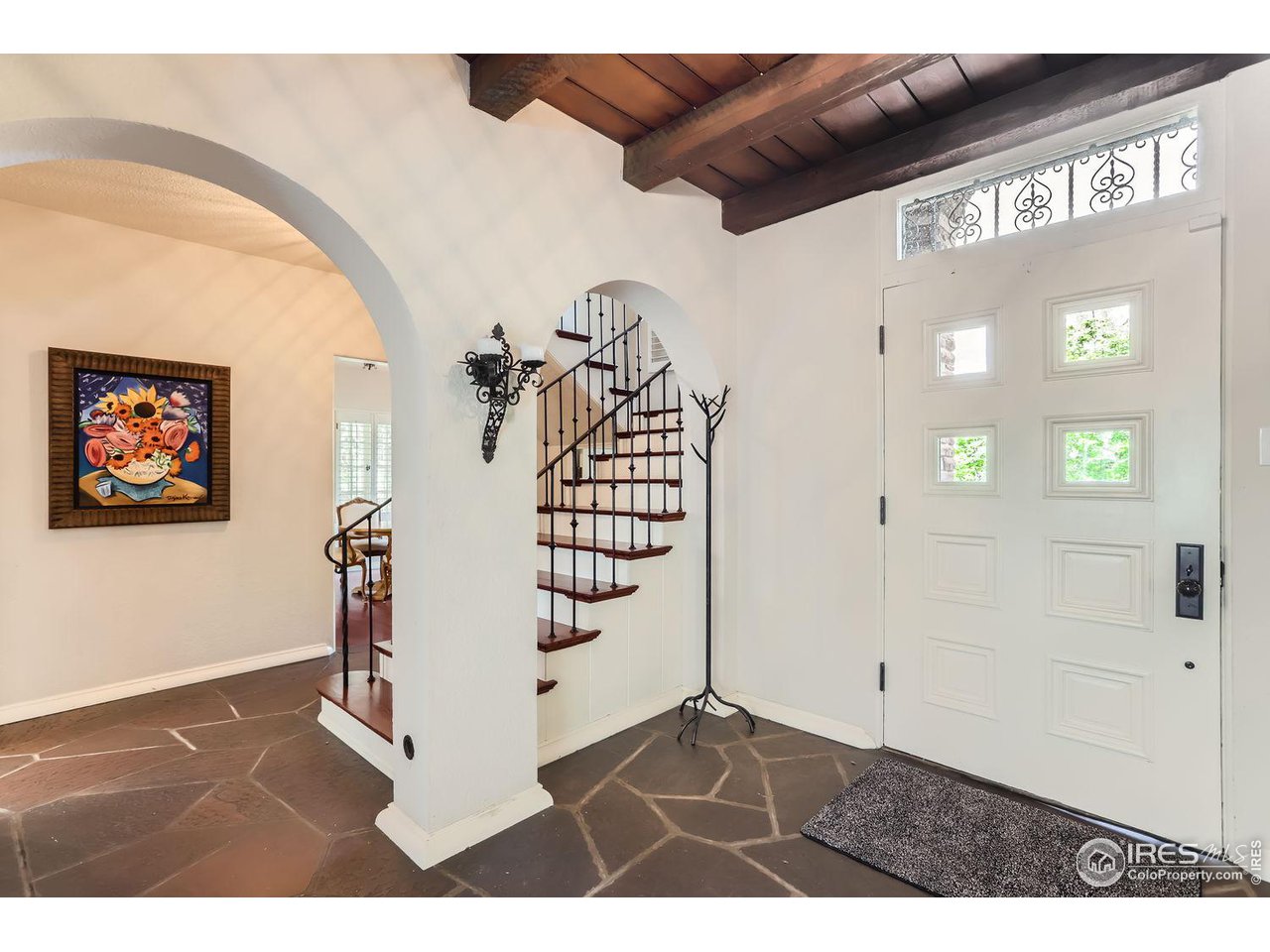 707 14th Street Boulder, CO 80302 - Photo 5 of 40 The foyer is reminiscent of a Tuscan villa