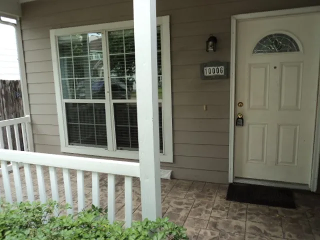 a view of front door of a house