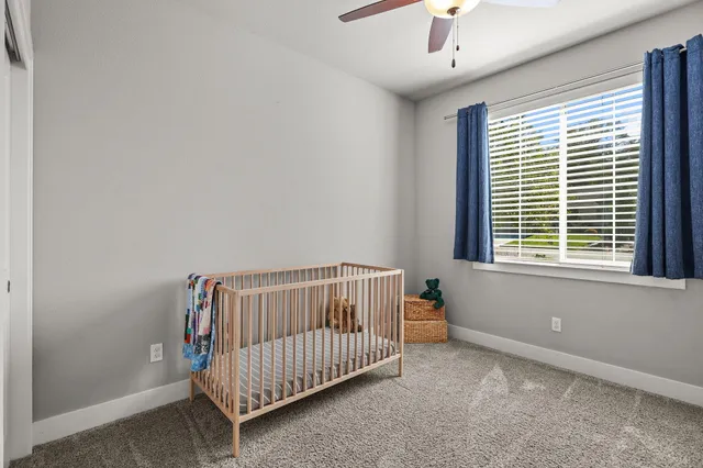 a view of a hallway with washer and dryer