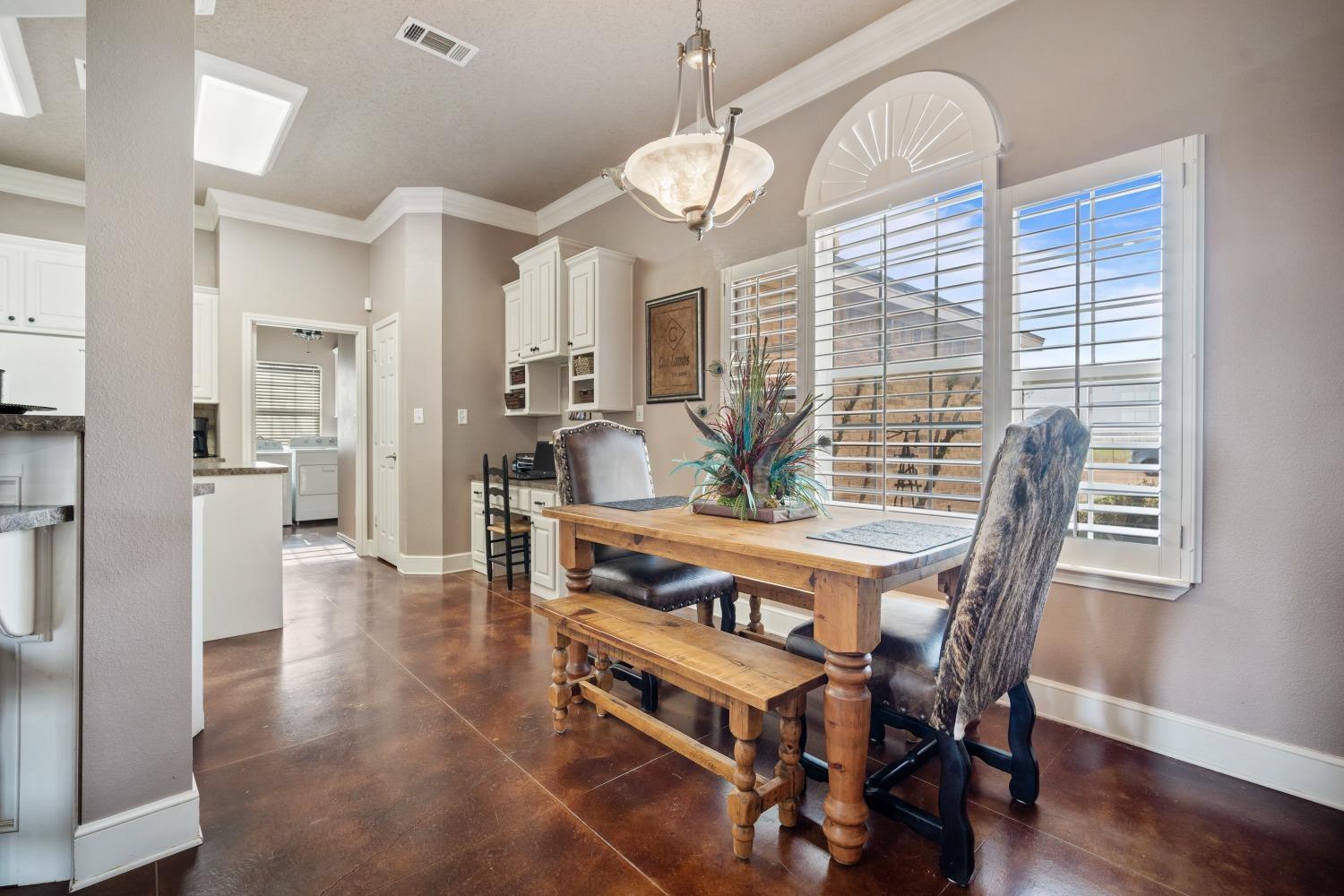 6487 East Fm 41 Ropesville, TX 79358 - Photo 19 of 33 a view of a dining room with furniture window and wooden floor