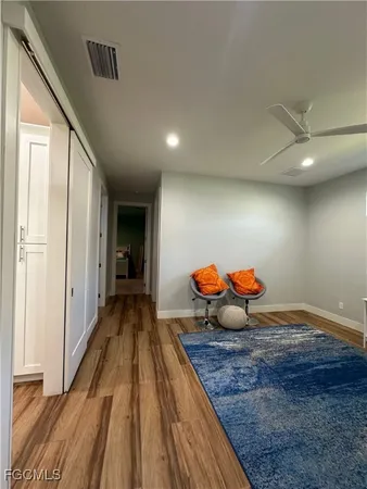 a view of a livingroom with a furniture