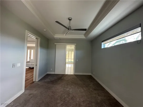 a view of a garage room