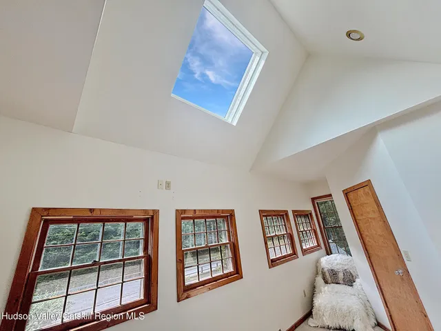 a view of a vase of flowers sitting on a table