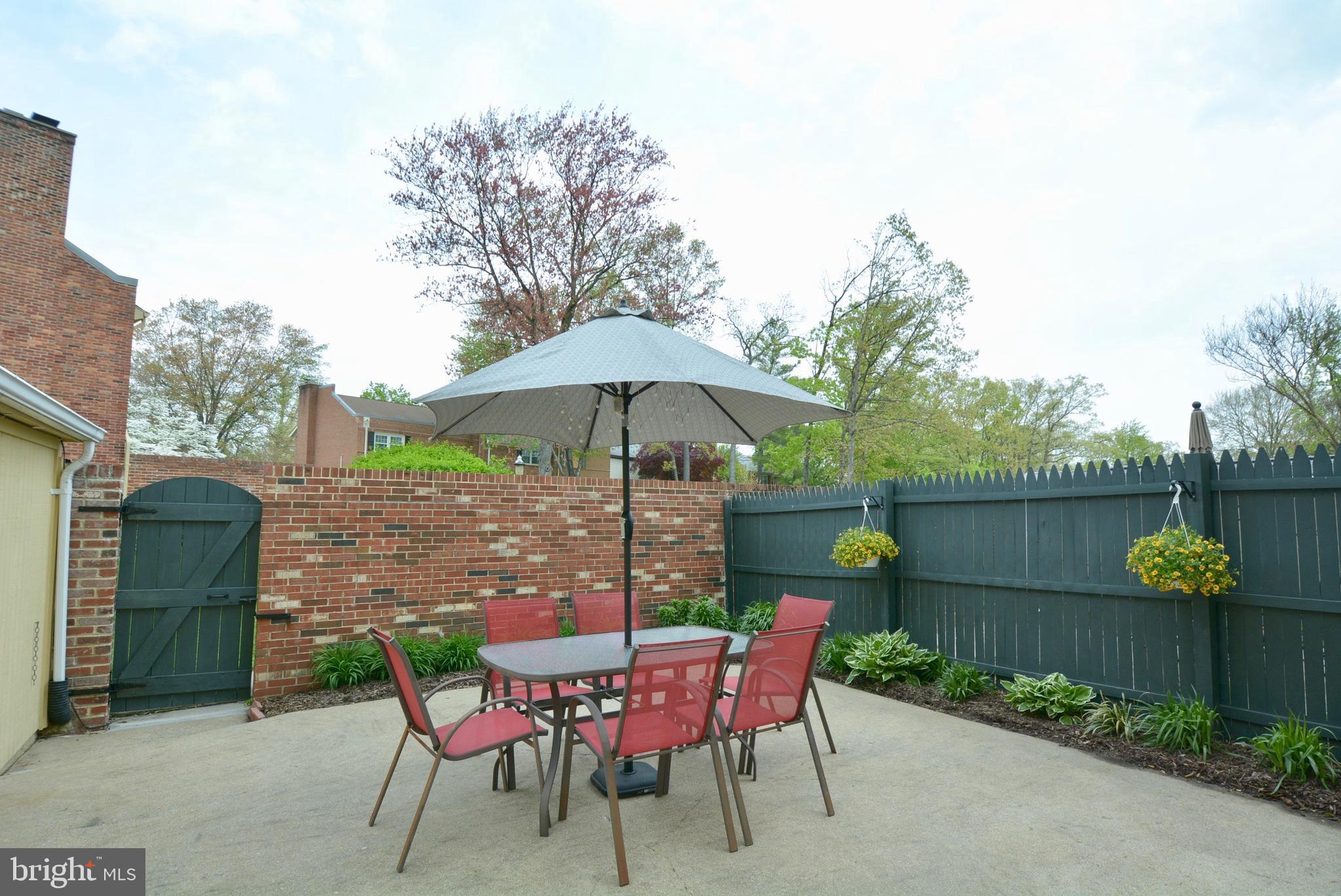 8436 Willow Forge Road Springfield, VA 22152 - Photo 36 of 39 Large Private Patio w/gate leading to parking