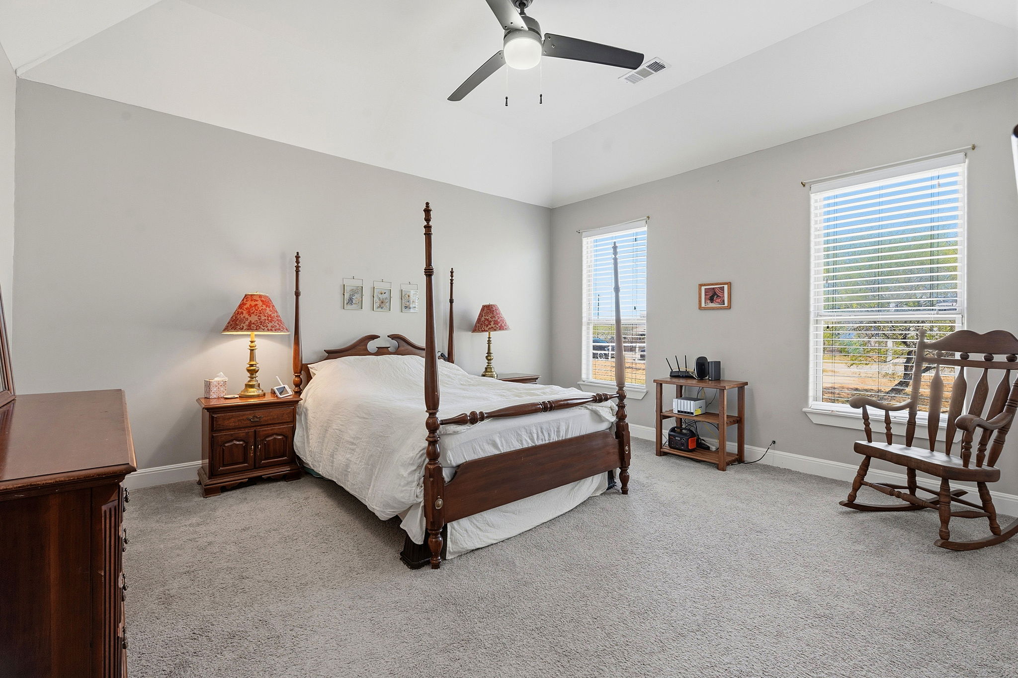 574 Highland Ranch Way Dale, TX 78616 - Photo 15 of 27 a bed room with a bed and a chair