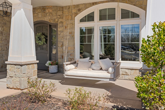 2917 Old Farm Road Washington, UT 84780 - Photo 44 of 105 Entrance to property featuring stone siding and covered porch