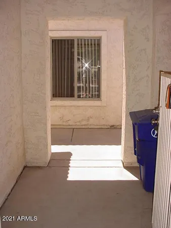 a view of front door of house