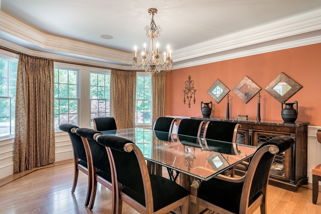 171 Old Farm Road Newton, MA 02459 - Photo 7 of 37 a view of a dining room with furniture window and outside view