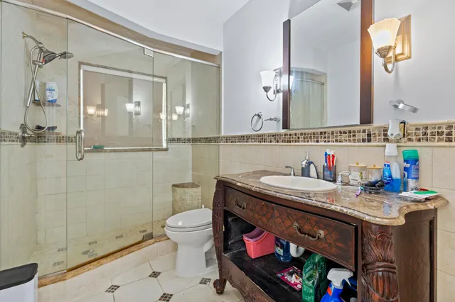 a view of a tree in a park