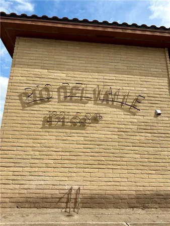 a view of brick walls