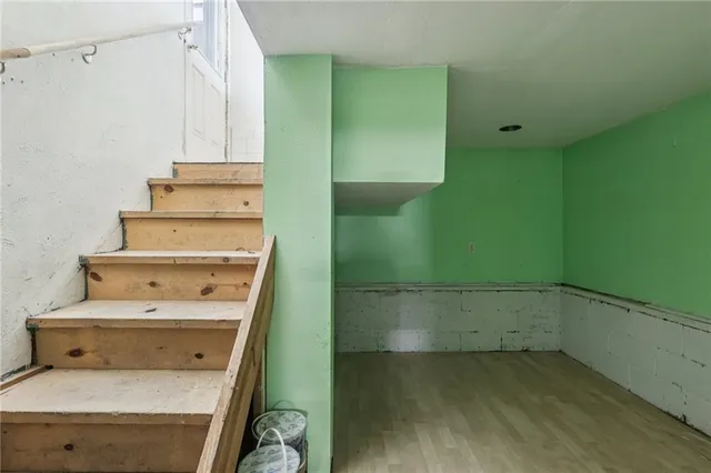 a view of a storage room