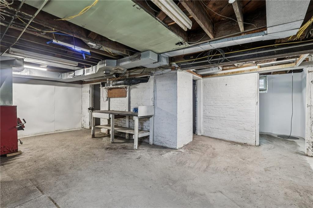 32 Stadium Road Millsboro, PA 15348 - Photo 40 of 47 a view of empty room with wooden ceiling