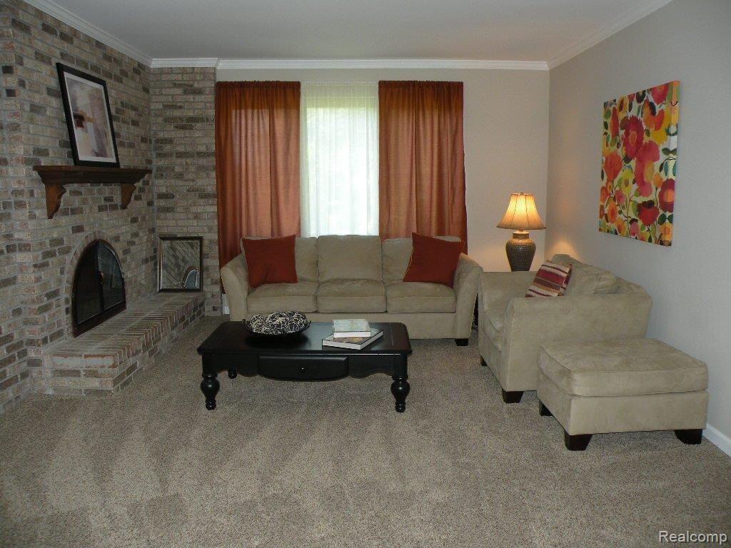 45669 Drexel Road Canton, MI 48187 - Photo 10 of 20 Family Room with Fireplace view