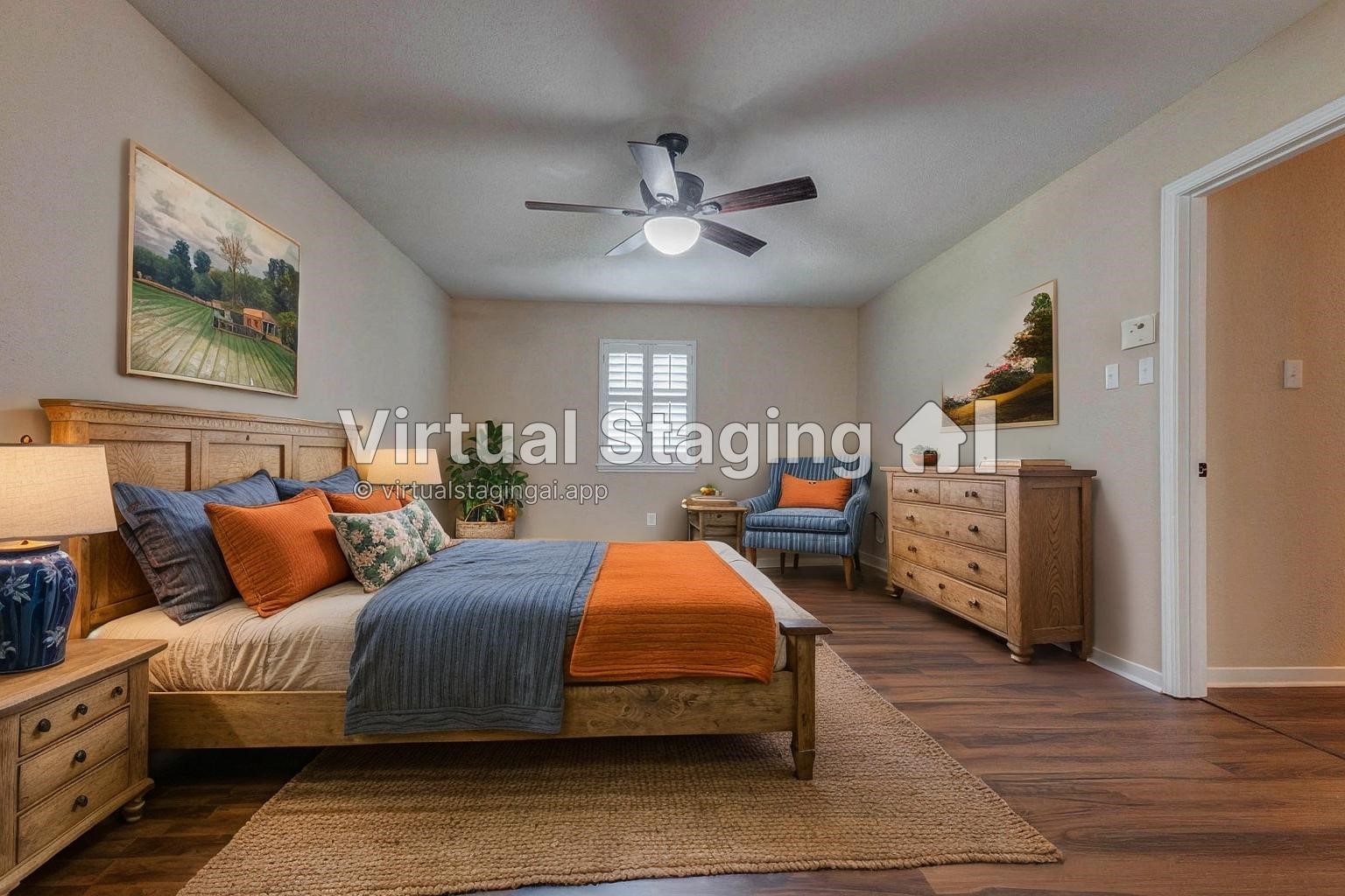 6710 Falling Waters Drive Spring, TX 77379 - Photo 36 of 46 Primary Bedroom - virtual staged