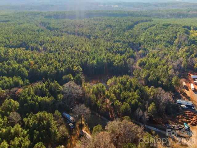 a view of a lake with lots of trees