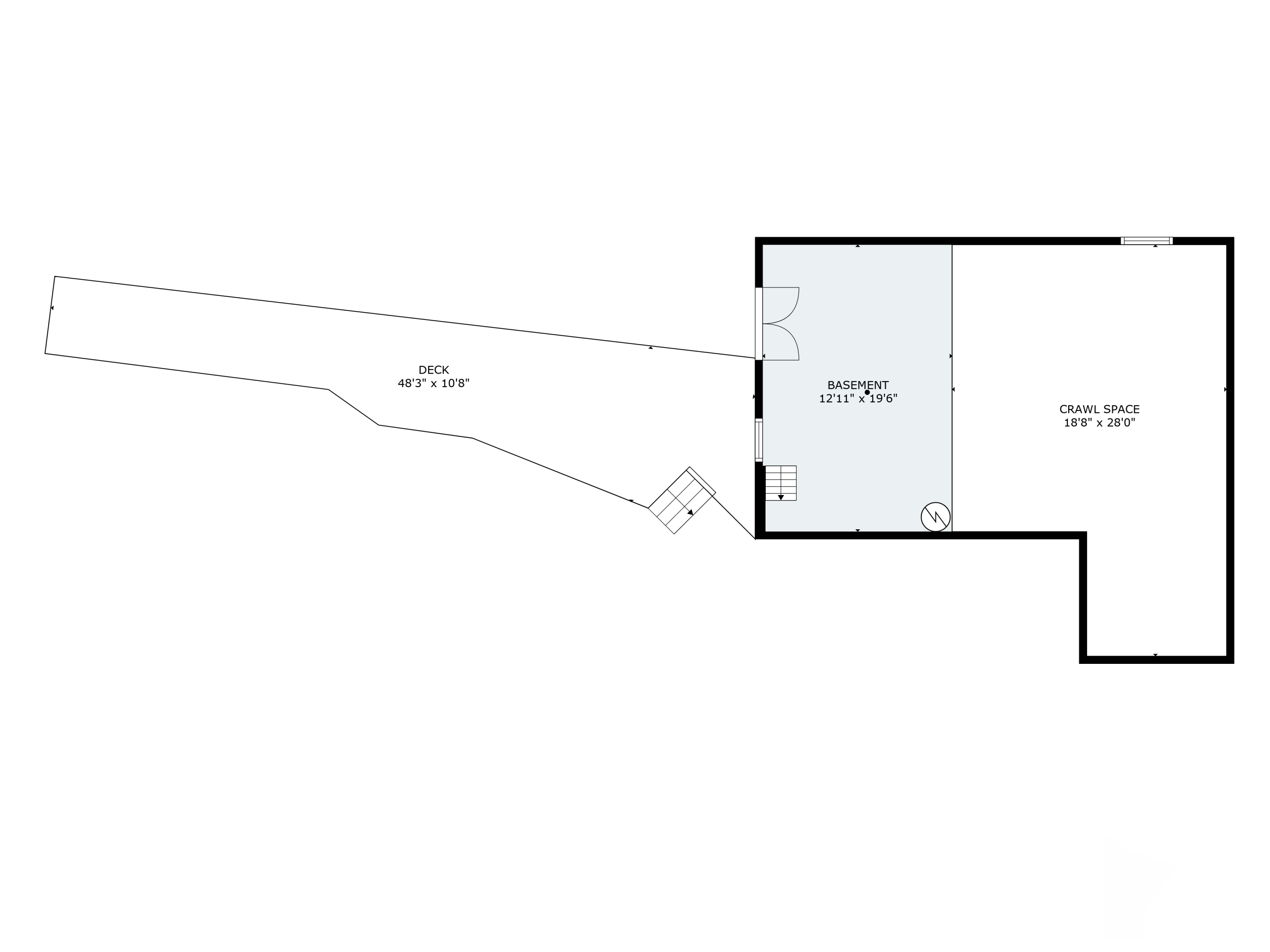 46 Anglers Road Windham, ME 04062 - Photo 49 of 50 46 Anglers Rd_Floor Plan Basement & Deck and Dock
