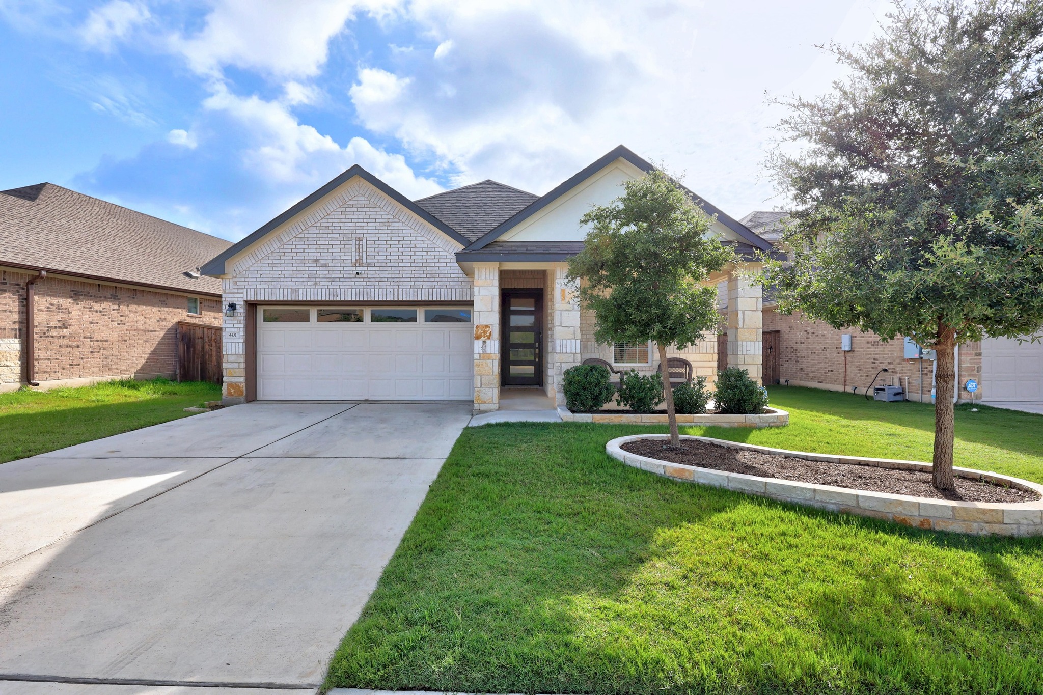 401 Peace Pipe Way Georgetown, TX 78628 - Photo 2 of 37 Welcome Home: Modern home move in ready, greenbelt lot.