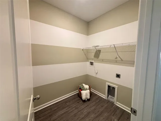 a room with storage and utility