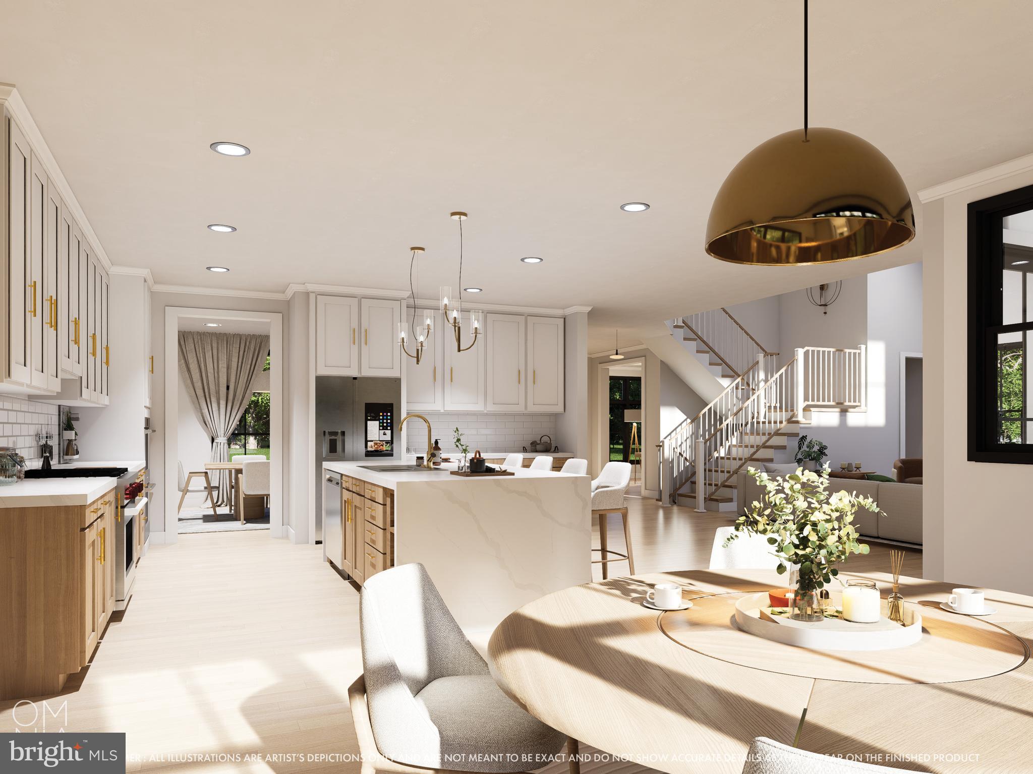 239 South Fairville Road Chadds Ford, PA 19317 - Photo 12 of 18 a kitchen with kitchen island stainless steel appliances a stove a sink a dining table and chairs