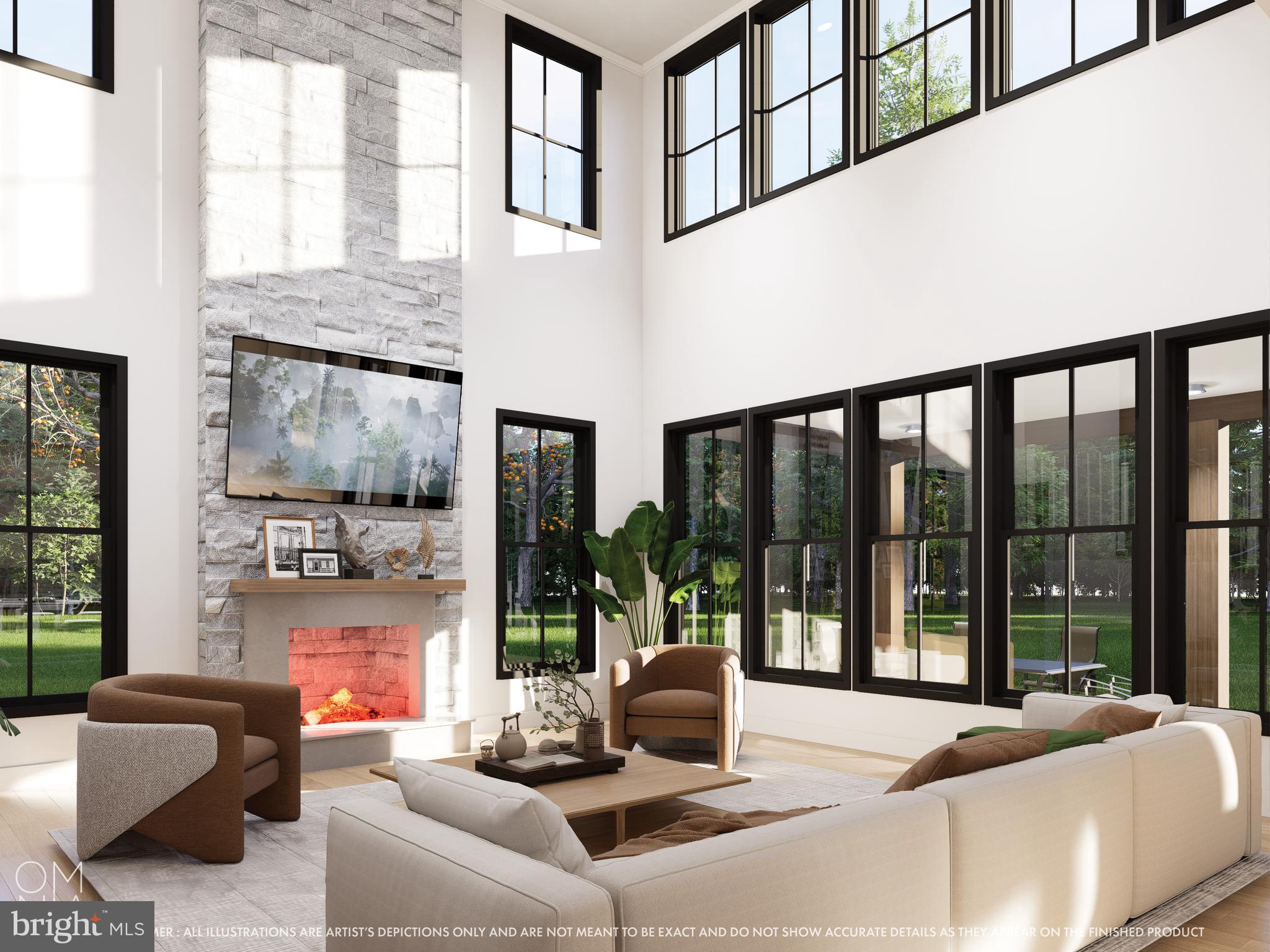 239 South Fairville Road Chadds Ford, PA 19317 - Photo 7 of 18 a living room with furniture and large windows