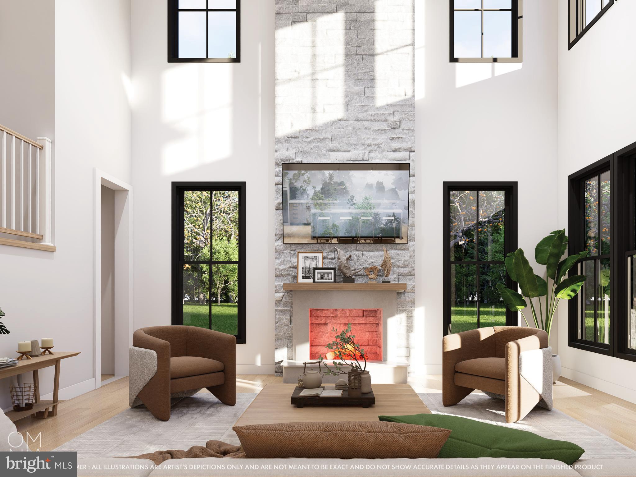 239 South Fairville Road Chadds Ford, PA 19317 - Photo 10 of 18 a living room with fireplace furniture and a large window